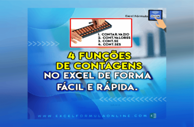 4 Funções de Contagens no Excel de Forma Fácil e Rápida