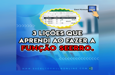 Função Seerro – 3 Lições que aprendi ao Utiliza-la!